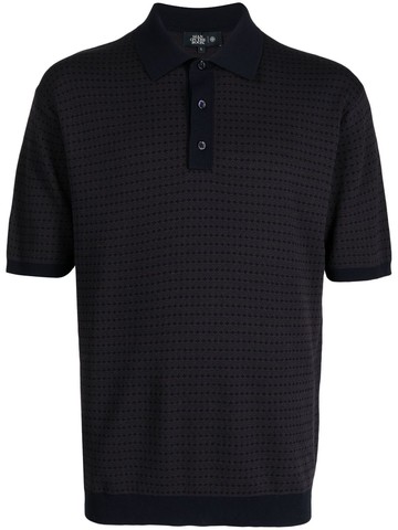 Man On The Boon. - jacquard-pattern knitted polo shirt - men - Cotton/Polyester - XL - Brown