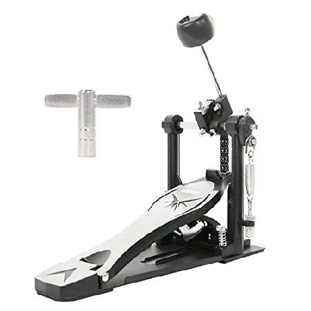 Drum Pedal,Janerock Bass Drum Pedal Double Chain Pedal Single Pedal Hammer Suitable for Drum Set and Electronic Drums