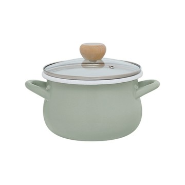 [誠貫]日本和平FREIZ 琺郎深鍋18cm(綠色) RB-3245