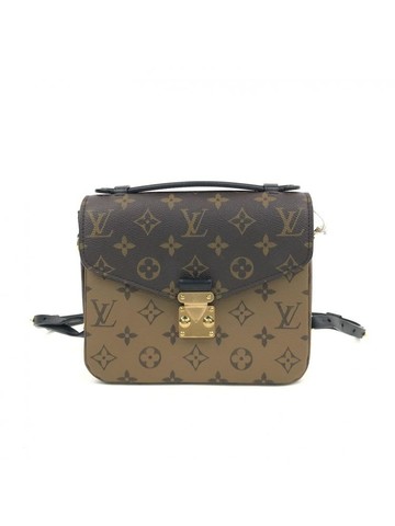 louis vuitton 棕色 Pochette Métis 老花帆布斜背包 手提包 肩背包