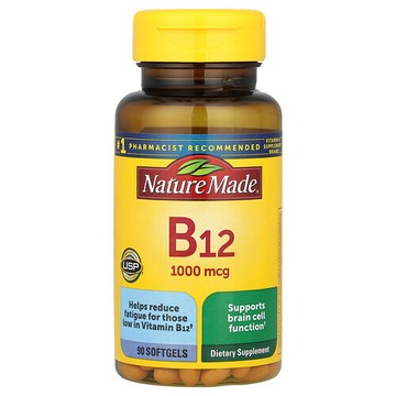 Nature Made, 維生素 B12，1000 微克，90 粒軟膠囊