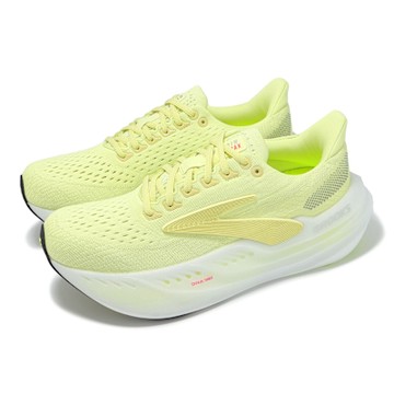 Brooks 慢跑鞋 Glycerin Max 男鞋 甘油極致系列 黃 白 厚底 緩震 氮氣中底 運動 1104471D712