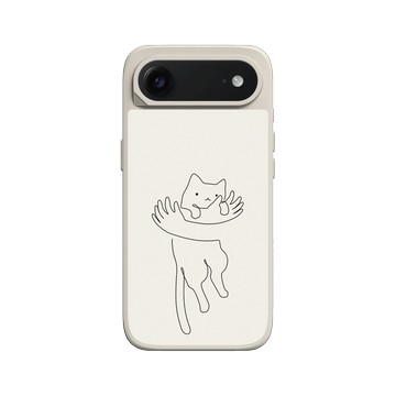 iPhone Air SolidX 貝殼灰 - ilovedoodle (Lim Heng Swee) - Hug One Line - 愛與擁抱