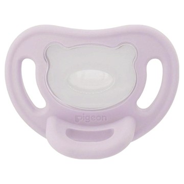 pigeon 貝親 全矽膠安撫奶嘴 S  0~3個月  紫羅蘭  1個