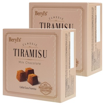 Beryl's 提拉米蘇風味牛奶巧克力 65g (添加植物油) 馬斯卡彭起司與咖啡粉  2盒