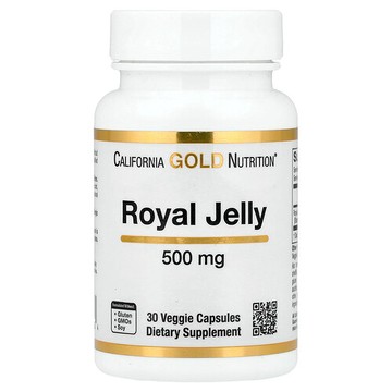 California Gold Nutrition, 蜂統領漿，500 毫克，30 粒素食膠囊