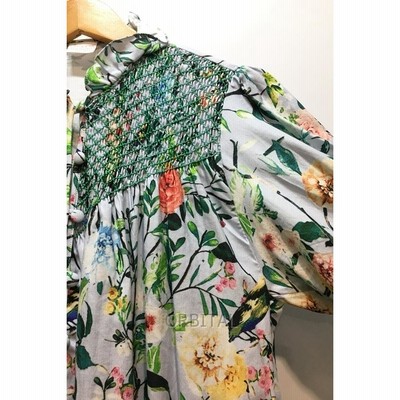 経堂) LORETTA CAPONI ロレッタカポーニ フラワー ブラウス