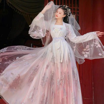 免運 煙雨臺原創漢服女夏季仙氣中國風飄逸學生古風齊腰襦裙超仙全套