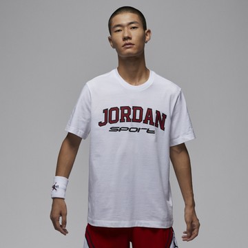 NIKE 短袖上衣 男款 運動 AJ 喬丹 AS M J SPRT ARCH SS CREW 白 FZ1986-100 (3S4045)