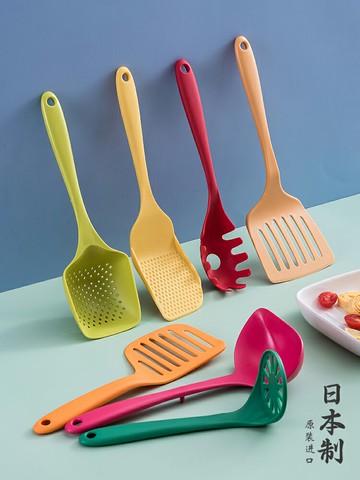 優購生活 日本進口鍋鏟子不粘鍋專用炒飯鏟廚房撈面條漏勺湯勺煎蛋鏟壓泥器