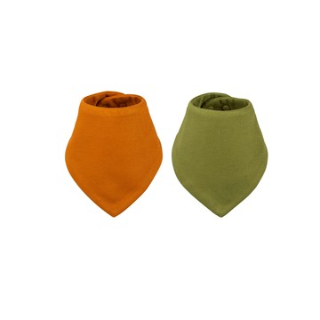 美國 tiny twinkle - 寶寶領巾-雙入組-綠野仙棕