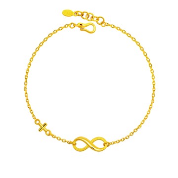 【預購】【今生金飾】無限永恆＋手鍊（TTA055）-下單後7個工作天依序出貨