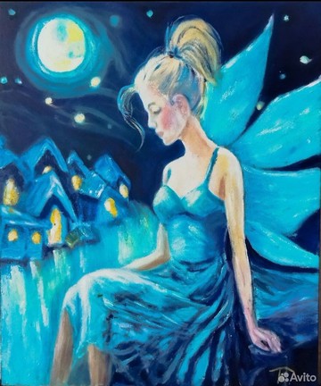 擔架上油畫 60x50 厘米