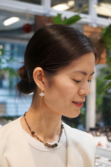 【生日禮物】COLE COOL原創 雲朵 幸運草耳線耳環 可拉長短耳環