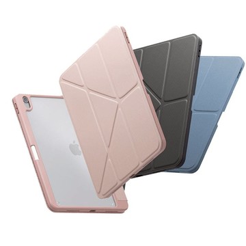 iPad Air 13吋 (2024) Moven 磁吸帶筆槽透明平板保護套 灰色