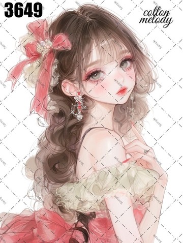 original sticker no.3649 人物貼紙 原創貼紙 原創人物貼紙 裝飾貼紙 cotton melody