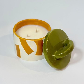 【英國 MÆGEN】Pablo 附蓋陶瓷蠟燭-香柚 & 鼠尾草 / 200g