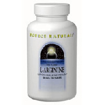 L-Arginine 500mg, 100 Tabs by Source Naturals