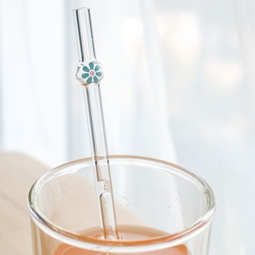 【好玻GOODGLAS】小花造型玻璃吸管  ☆SUMMER VIBES☆