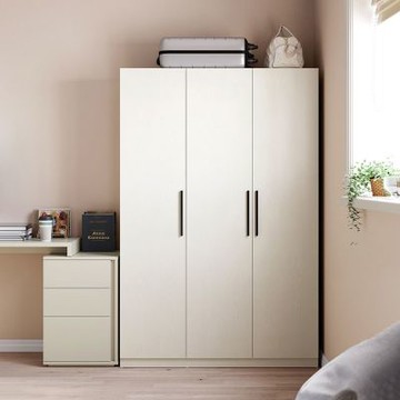 林氏木業小方糖系列1.2M三門衣櫃MI1D-(H014413213)