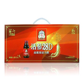 正官庄 活蔘28D 八入禮盒裝 (100ml*8入) ﻿ (6年根高麗蔘精華液，韓國原裝進口) 專品藥局【2007992】
