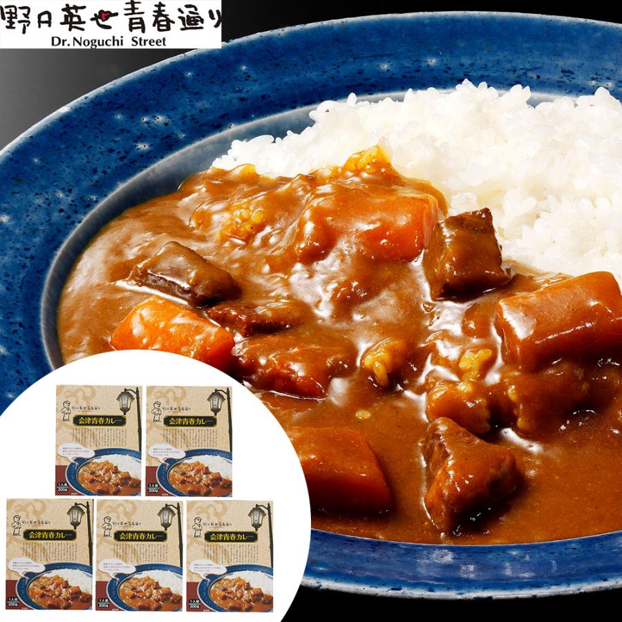 野口英世　会津青春通り　会津青春カレー B   200g×5食