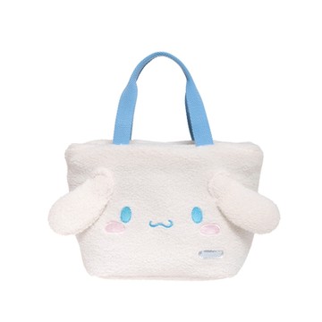 【IMPACT】怡寶 | 大耳狗喜拿Cinnamoroll絨毛提袋-白配藍 IMCMH01WT