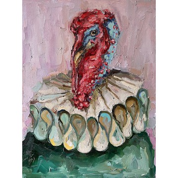 土耳其繪畫原創動物藝術品雀牆藝術印地語畫布繪畫