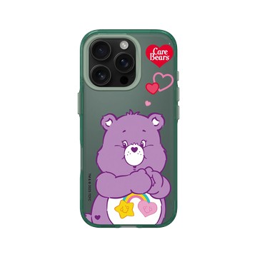 iPhone 16 Pro Clear 憂墨綠 - Care Bears - Best Friend Bear