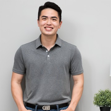 O5 PRO｜奇異POLO－男版/翻領 (亞麻灰)