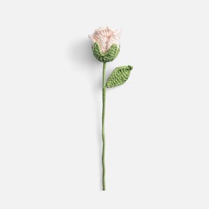 奧可利鉤針毛線小花插玫瑰花24cm 淺粉