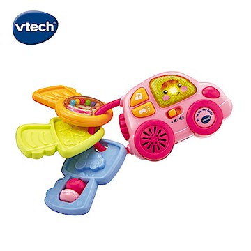 【Vtech】聲光鑰匙小車-粉