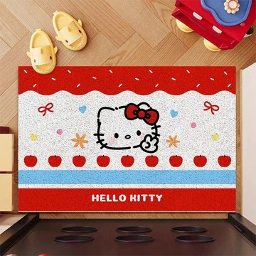 絲圈地墊🎀 HelloKitty可愛絲圈防滑入戶室內外地墊絲圈蹭土玄關走廊現代地墊
