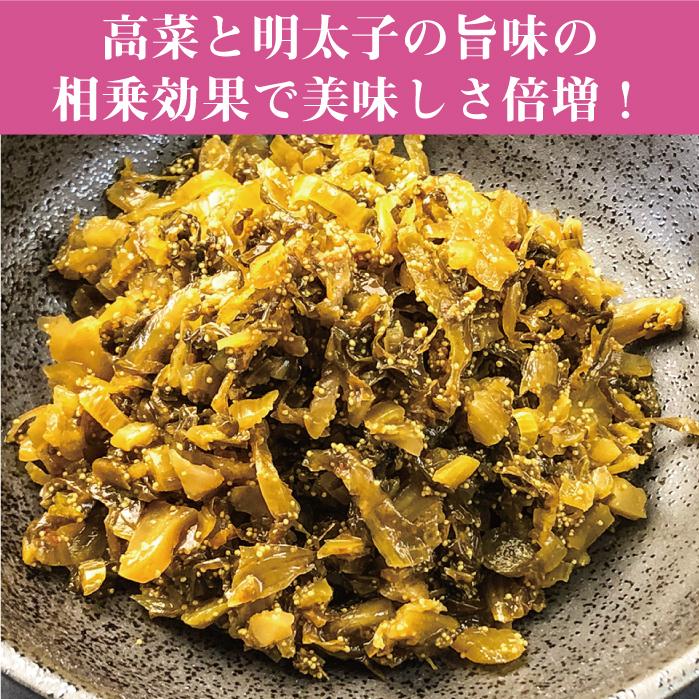 送料無料！イヌイの福岡県産辛子高菜「漬物語り」明太10袋セット 300g×10袋セット