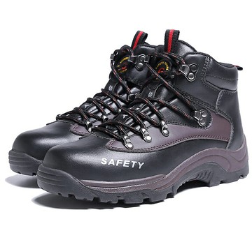 加大碼高幫勞保鞋男冬季舒適防砸防刺耐油酸堿防護鋼包頭安全鞋