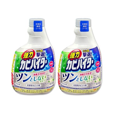 KAO (2瓶超值組)日本浴室強力除霉鹼性泡沫清潔劑補充瓶360ml/瓶(廁所溫和花香清潔洗劑替換瓶)