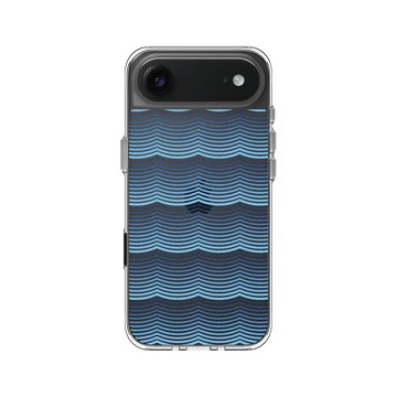 iPhone Air Clear Case（相機按鈕） 透明 - Ocean Collection: Let's Sea 海洋系列：一路向海 - 海波交響（潮汐）