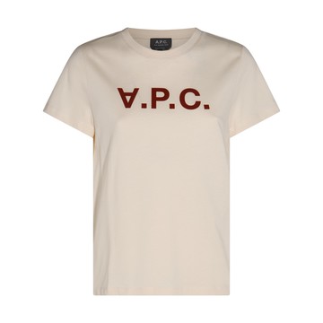 A.p.c. - Off-white Cotton Logo Print T-shirt