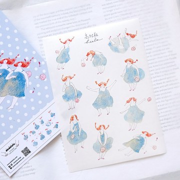 手帳貼紙-高跟鞋 | 女孩貼紙-手帳素材-紙貼紙 | 插畫 dodolulu