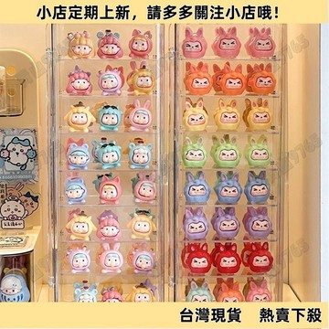 【新品上架】萌粒展示盒透明小擺件陳列架防塵立牌多層亞克力小玩偶收納盒 TLGL