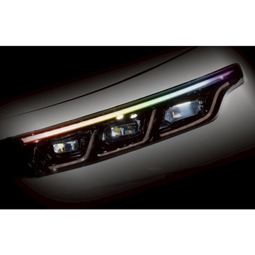 小馬汽車工坊_LUXGEN_N7電動車_7彩透明車燈眉_DIY燈眉貼