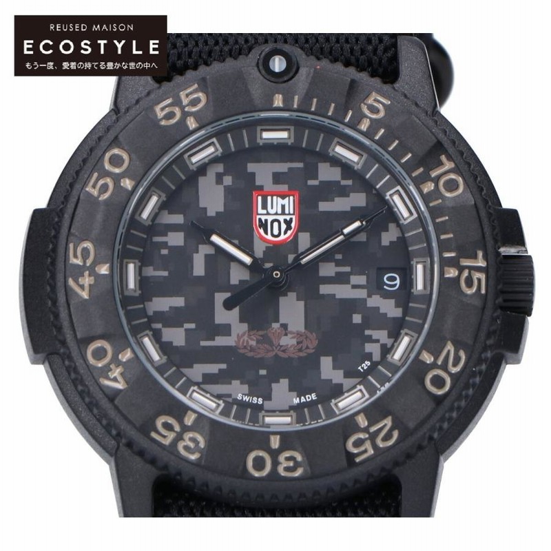 美品 LUMINOX ルミノックス 3000シリーズ J.G.S.D.F RANGER レンジャーモデル 500本限定 クオーツ デジカモ 腕時計  ブラック メンズ | LINEショッピング