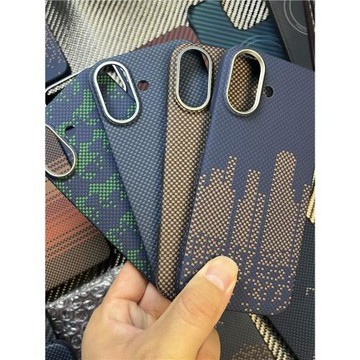 適合蘋果/iphone 17/air凱夫拉芳綸纖維手機殼新款兼容magsafe防滑超薄17/air全包保護殼