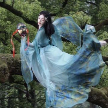 羽矜閣《山鬼·魅》春秋國風漢元素古典舞仙氣修身國風日常穿搭