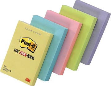 3M 利貼 可再貼便條紙 75x50mm 8色可選擇 100張入 /本 656【APP滿額下單10%點數(單一帳號最高1500點)】8/31止