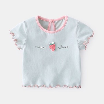 🎀biubiu童裝🎀寶寶短袖T恤夏季新生兒上衣洋氣女童體恤半袖薄款1歲嬰兒夏裝衣服
