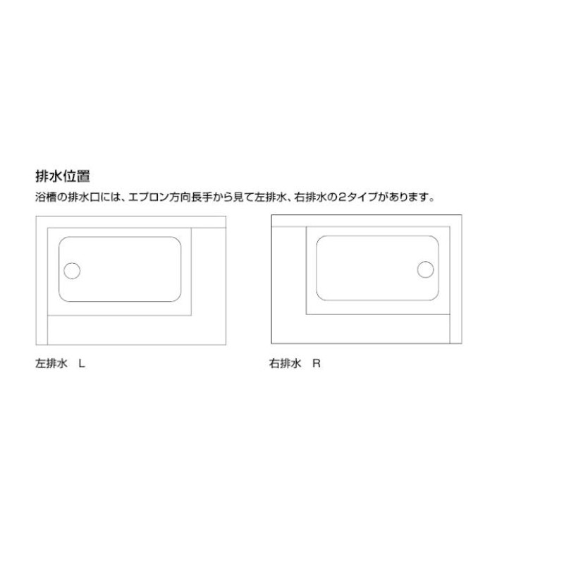 PB-1112BL/R LIXIL ポリエックFRP浴槽W1100サイズ ２方全エプロン 送料無料 LINEショッピング