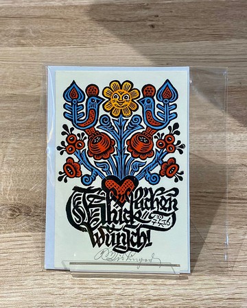 奧地利藝術家 Max Kislinger - 1976Ex-libris - 藏書票 - 版畫