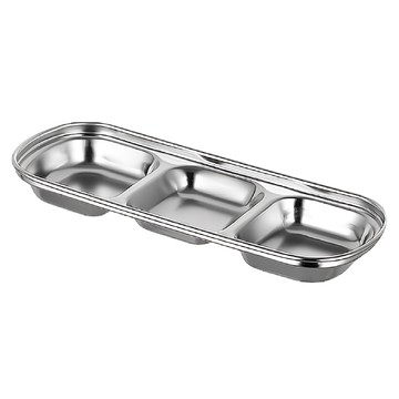 304不鏽鋼三格調味盒 重量50克  1個