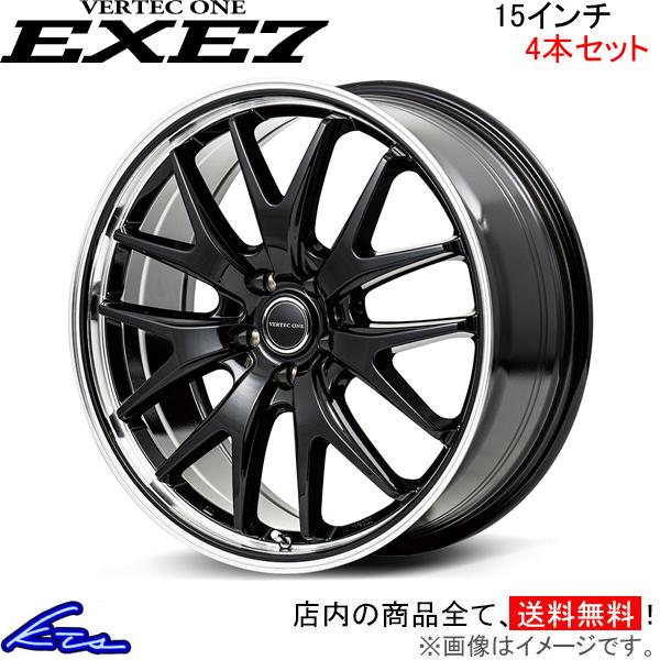 ヤリス アルミホイール 4本セット MID ヴァーテックワン エグゼ7【15×5.5J 4-100 INSET43】VERTEC ONE EXE7  15インチ 4穴 +43 インセット43 YARiS 車用ホイール | LINEブランドカタログ